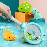 Bath Toy Dinosaur Fishing Fishing Toy Can Spray Water Pinch Called Fishing Net 0 - Tophatter Daily Deals