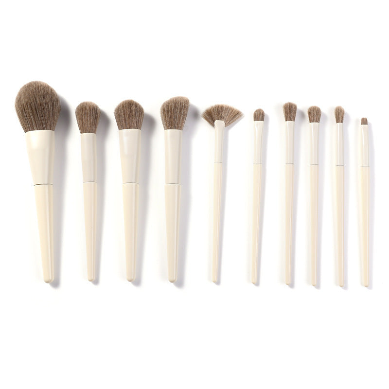 10 PCs Eye Shadow Foundation Blush Nose Shadow Face Powder Concealer Brush Makeup Tools 0 - Tophatter Daily Deals