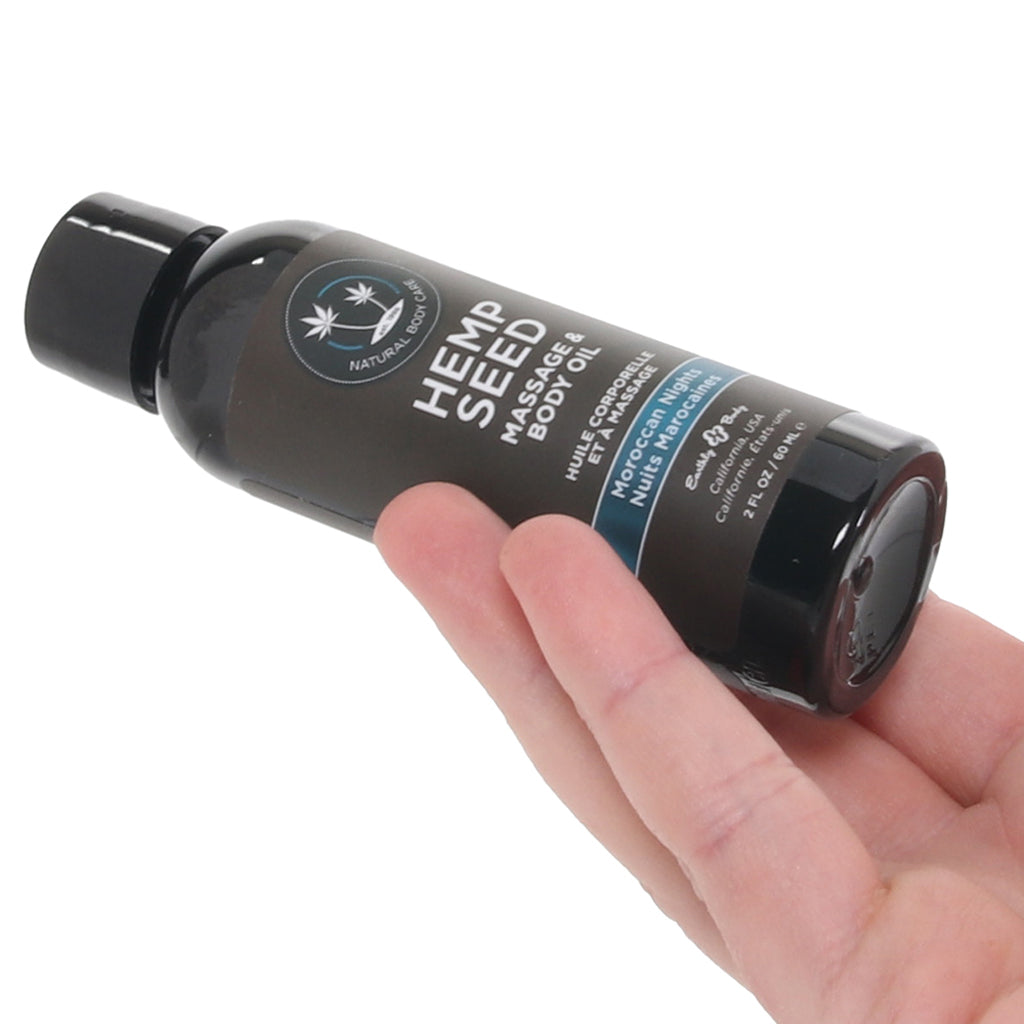 Hemp Seed Massage Oil 2oz/60ml in Moroccan Nights - Tophatter's Adult Products Sensual Love > Massage - Tophatter Daily Deals