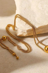 18K Gold-Plated Round Shape Pendant Necklace Necklaces - Tophatter Daily Deals