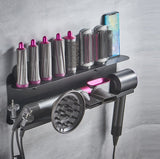 Bathroom Free Punch Wall Mount Curling Iron Storage Rack 0 - Tophatter Daily Deals