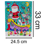 Santa Sleigh Animals Christmas Advent Calendar | Children's Traditional Calendar Advent Calendar - Tophatter Daily Deals
