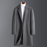 Warm Men’s Wool Coat - Korean Single-Breasted Velvet Gray 3D Changing Face Moving Picture Frame - Tophatter Daily Deals