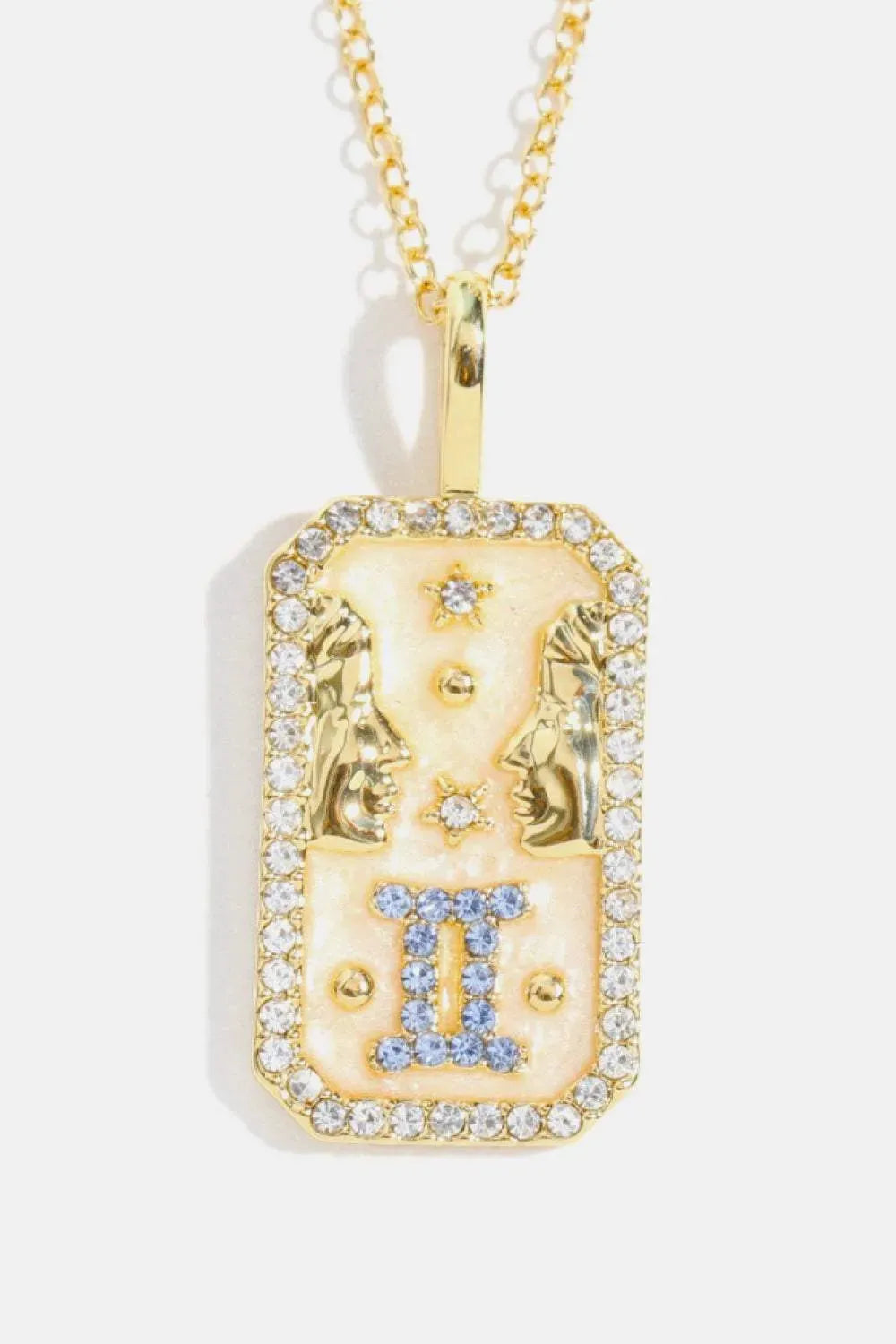 Rhinestone Constellation Pendant Copper Necklace Necklaces - Tophatter Daily Deals