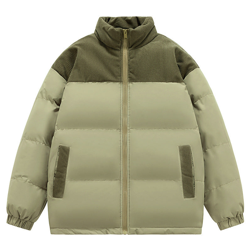 Warm Men’s Hoodie Padded Coat - Loose Boxy, Cotton Winter Green 3D Changing Face Moving Picture Frame - Tophatter Daily Deals