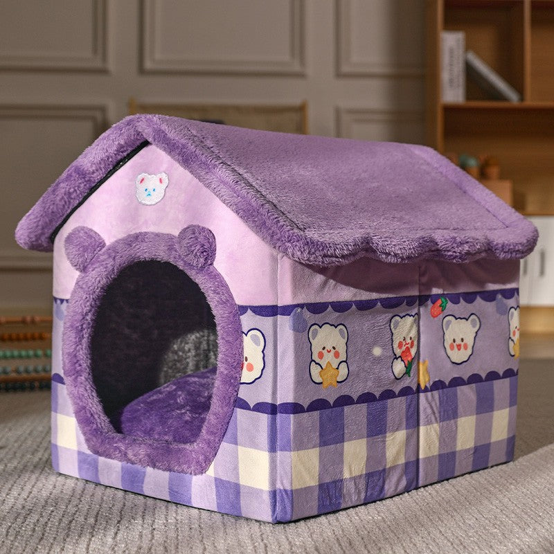 All Season Universal Removable And Washable Warm Pet Products In Winter Purple 0 - Tophatter Daily Deals