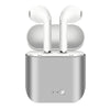 Metallic Wireless Earbuds & Charging Case Set Silver In-Ear Headphones - Tophatter Daily Deals