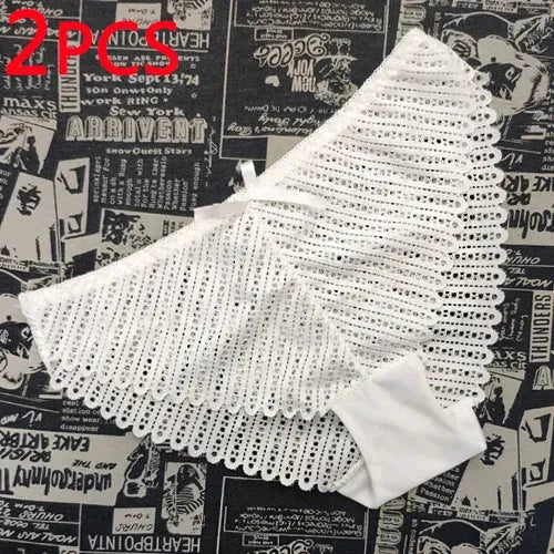 Sexy Lingerie Panties Women's Ladies Panties 2 Items Two white One size 0 - Tophatter Daily Deals