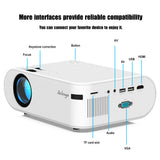 720p Portable Smart Projector P62 Supports Home Office HD Projector 0 - Tophatter Daily Deals