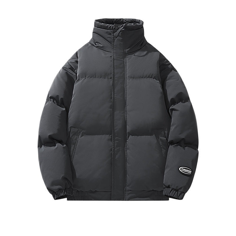 Warm Men's Puffer Jacket - Oversized Boxy Cut, Cotton 3D Changing Face Moving Picture Frame - Tophatter Daily Deals