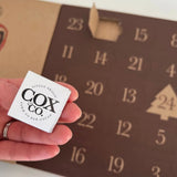 Cox & Co. 60% Single-Origin Dark Chocolate Christmas Advent Calendar for Adults Advent Calendar - Tophatter Daily Deals