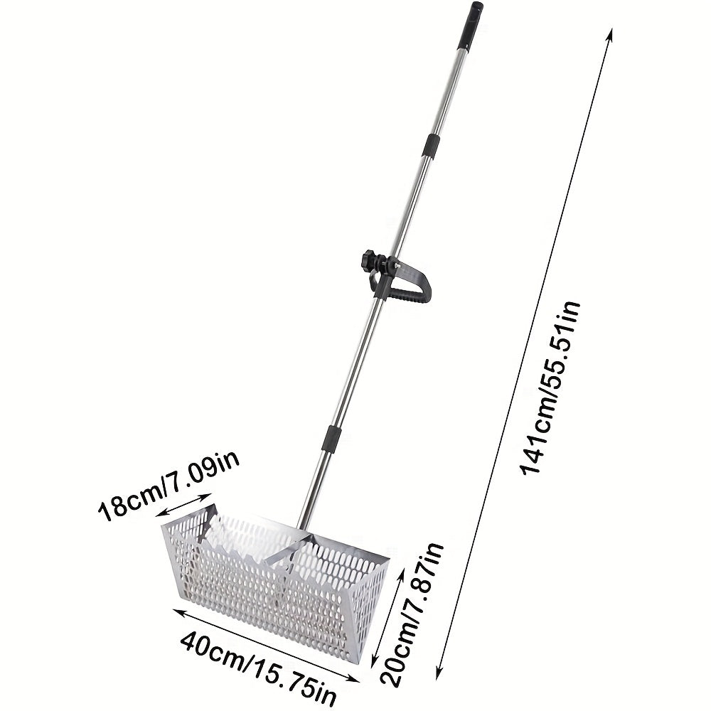 Adjustable Metal Beach Sifter Rake Tool Outdoor Recreation > Camping > Camp Safety Equipment - Tophatter Daily Deals