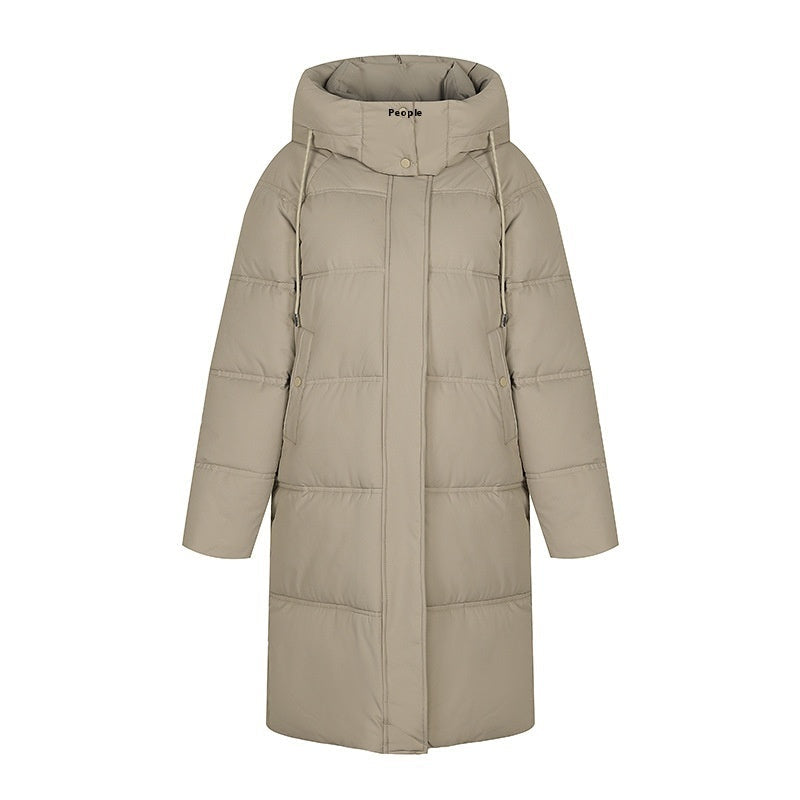 Insulating Women’s Long Puffer Coat - Hooded Quilted Winter 3D Changing Face Moving Picture Frame - Tophatter Daily Deals