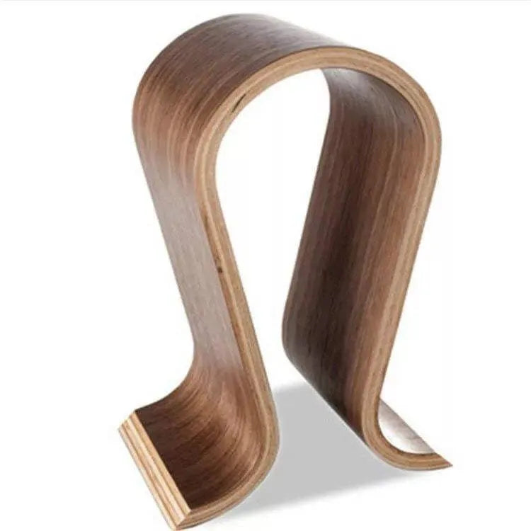 Headphone Stand Creative Solid Wood Computer Brown Humidifier - Tophatter Daily Deals