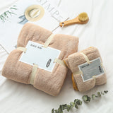 Absorbent Bath Towel For Mother And Child 4 Style 70x140 plus 34x74 0 - Tophatter Daily Deals
