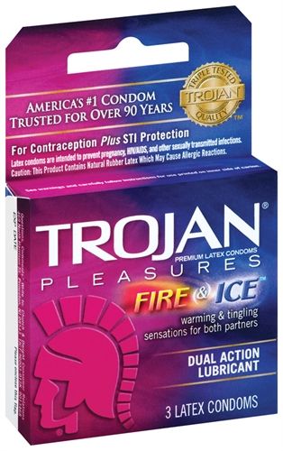 Trojan Fire and Ice Dual Action Lubricated Condoms - 3 Pack > Essentials > Condoms - Tophatter Daily Deals