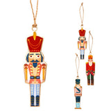 Nutcracker Christmas Bauble | Vintage Metal Soldier Tree Ornament with Twine Baubles - Tophatter Daily Deals