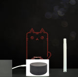 3D Acrylic Board Handwriting Message Board LED Light Style7 Black A 0 - Tophatter Daily Deals