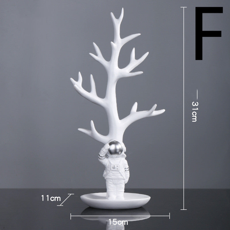 Astronaut Spaceman Decoration TV Cabinet Wine Cabinet Book F Silver 0 - Tophatter Daily Deals
