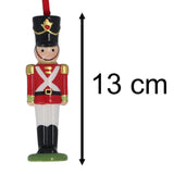 Toy Soldier Christmas Bauble | Red Soldier Ceramic Hanging Tree Ornament - 13cm Baubles - Tophatter Daily Deals