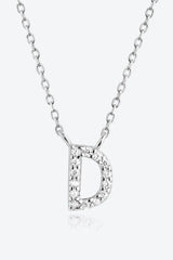 A To F Zircon 925 Sterling Silver Necklace Necklaces - Tophatter Daily Deals