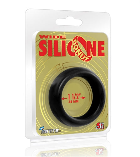 Wide Donut Black Cock Ring 38mm > Cock Ring > Single - Tophatter Daily Deals