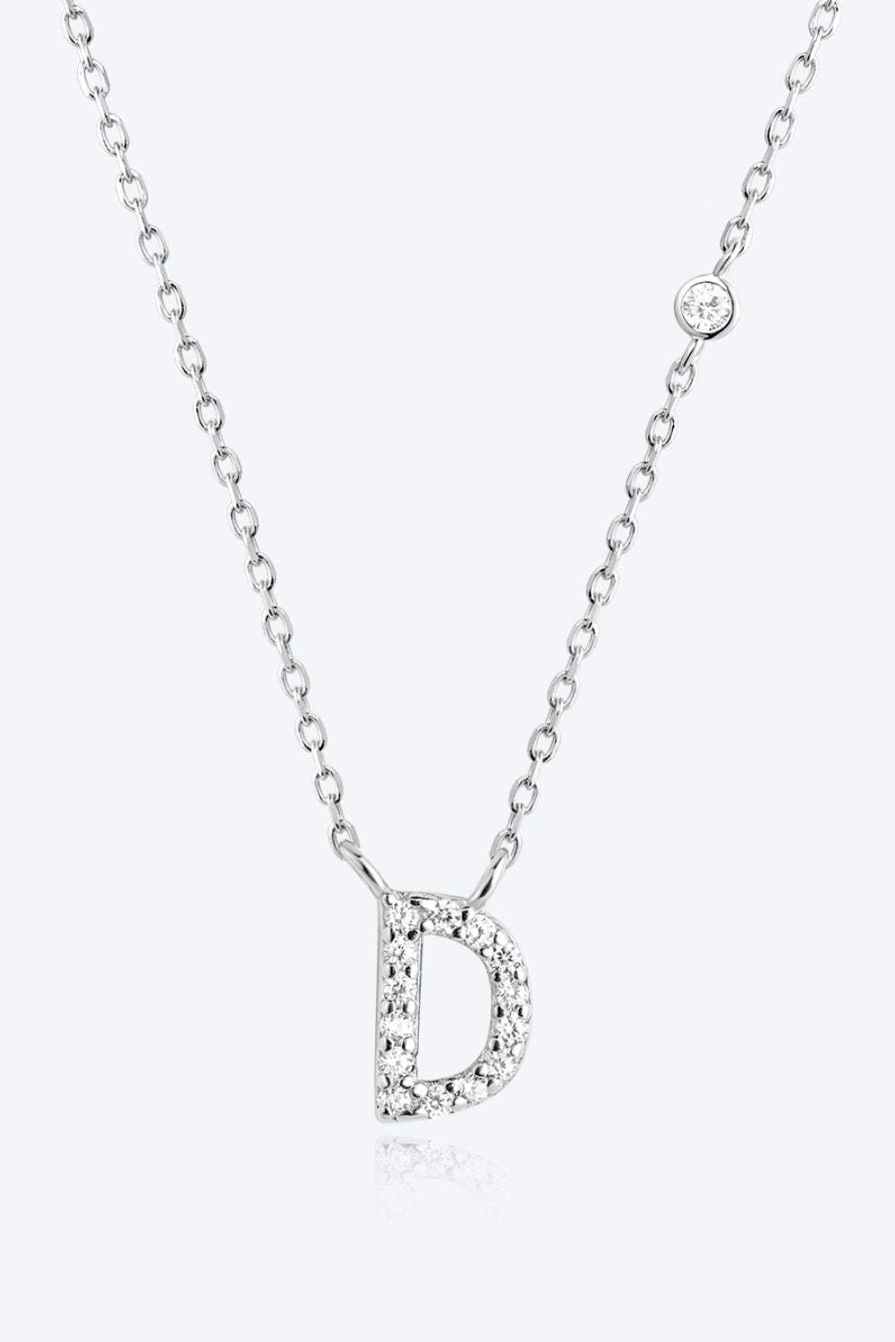 A To F Zircon 925 Sterling Silver Necklace D Silver One Size Necklaces - Tophatter Daily Deals