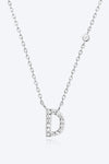 A To F Zircon 925 Sterling Silver Necklace D Silver One Size Necklaces - Tophatter Daily Deals