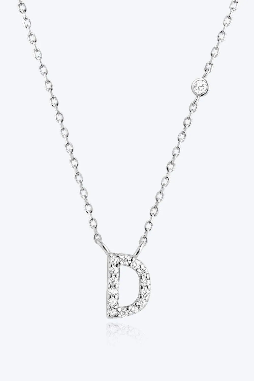 A To F Zircon 925 Sterling Silver Necklace D Silver One Size Necklaces - Tophatter Daily Deals