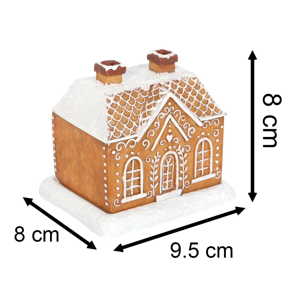 Gingerbread House Incense Burner Festive Christmas Ornament with Cinnamon Cones Oil Burner - Tophatter Daily Deals