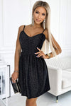 Spaghetti Strap Sweetheart Neck Mini Dress Black Cocktail Dresses - Tophatter Daily Deals