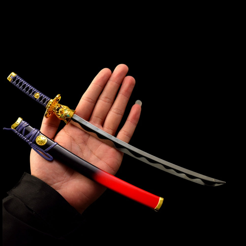 Mini-Scale Val Props Collective Metal Knife Fan Art Onimaru Katana 30CM - Tophatter Daily Deals