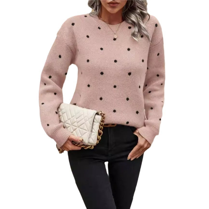 Soft Womens Sweater - Round Neck Long Sleeve Jacquard, Cozy 3D Changing Face Moving Picture Frame - Tophatter Daily Deals