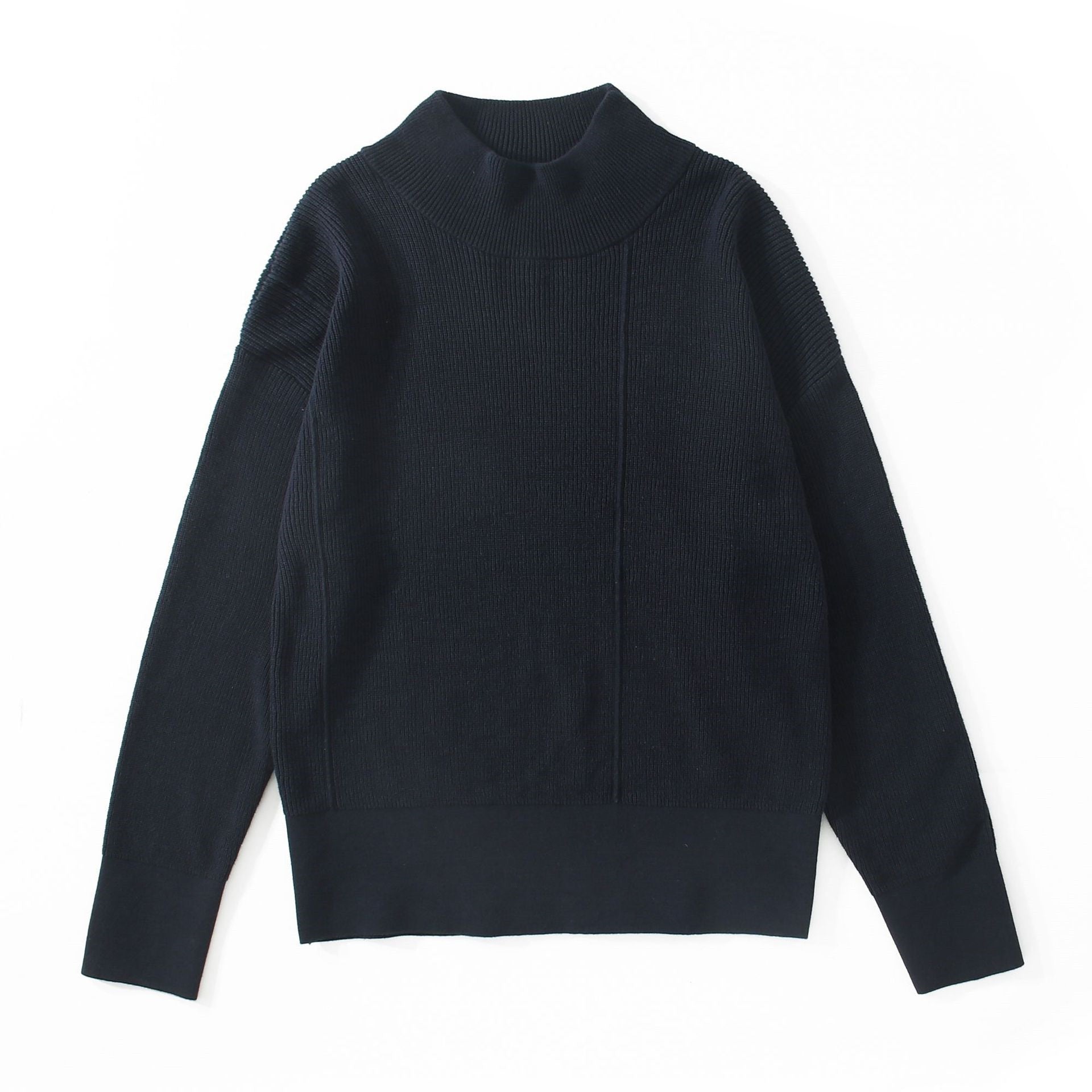 Oversized Men’s Sweater - Mock Neck, Ribbed Knit, Layering Cyan 3D Changing Face Moving Picture Frame - Tophatter Daily Deals