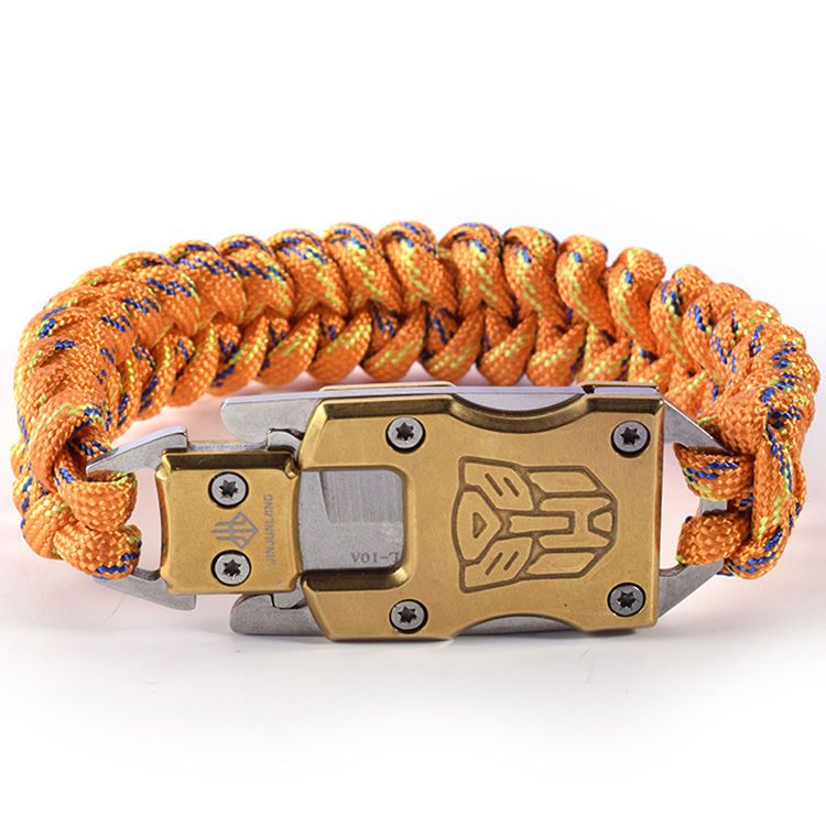 Outdoor Self-Help Self-Defense Hidden Bracelet Knife Transformers Pattern No.6 - Tophatter Daily Deals