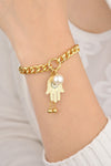 Hamsa Hand Chunky Chain Bracelet - Tophatter Deals and Online Shopping - Electronics, Jewelry, Beauty, Health, Gadgets, Fashion - Tophatter's Discounts & Offers - tophatters - tophatters.co