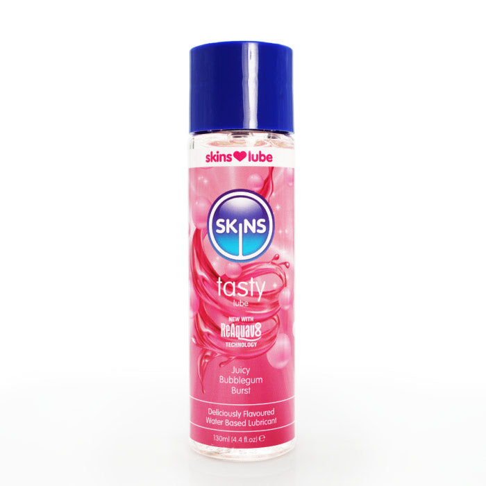Skins Juicy Bubblegum Blast (130ml) – Water-Based Lubricant > Lube > Flavoured - Tophatter Daily Deals