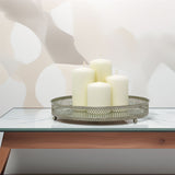 Set of 4 Unscented Ivory Pillar Candles | Long-Burning Candles for Home & Events Candle - Tophatter Daily Deals