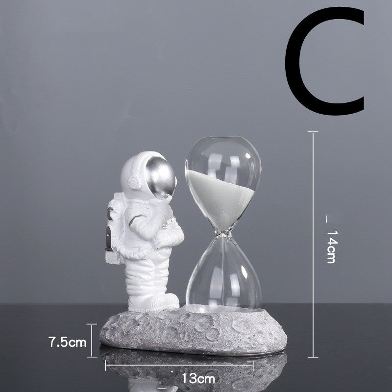 Astronaut Spaceman Decoration TV Cabinet Wine Cabinet Book C Silver 0 - Tophatter Daily Deals