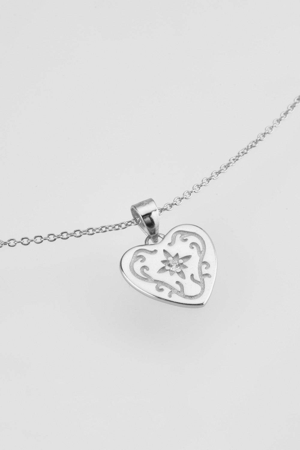 Heart Pendant 925 Sterling Silver Necklace Necklaces - Tophatter Daily Deals