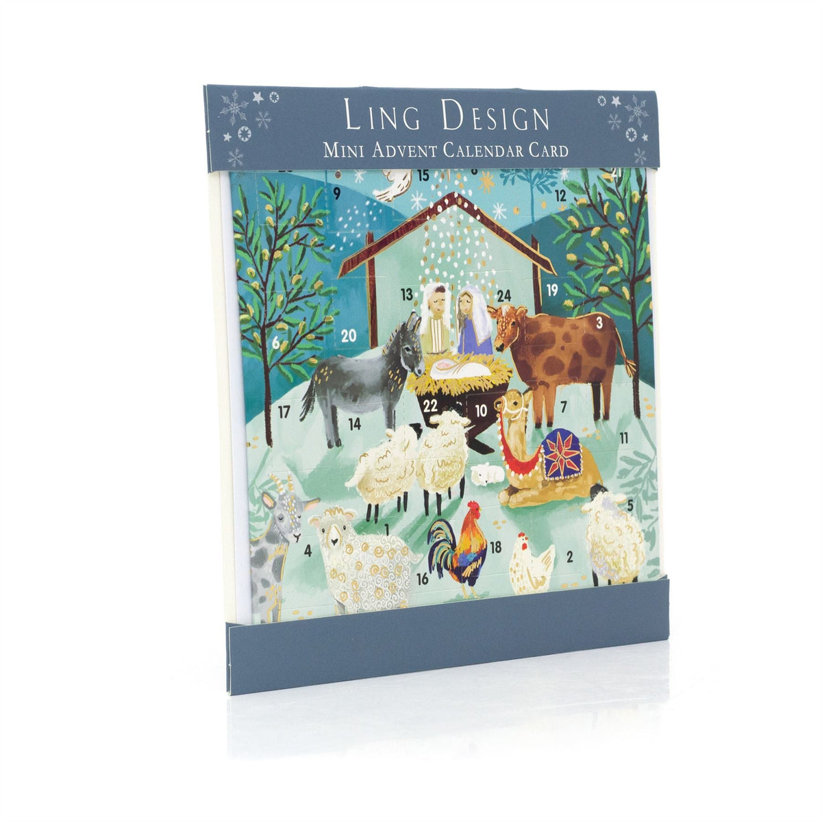 The Nativity Christmas Advent Calendar Greetings Card | Door Advent Calendar Advent Calendar - Tophatter Daily Deals