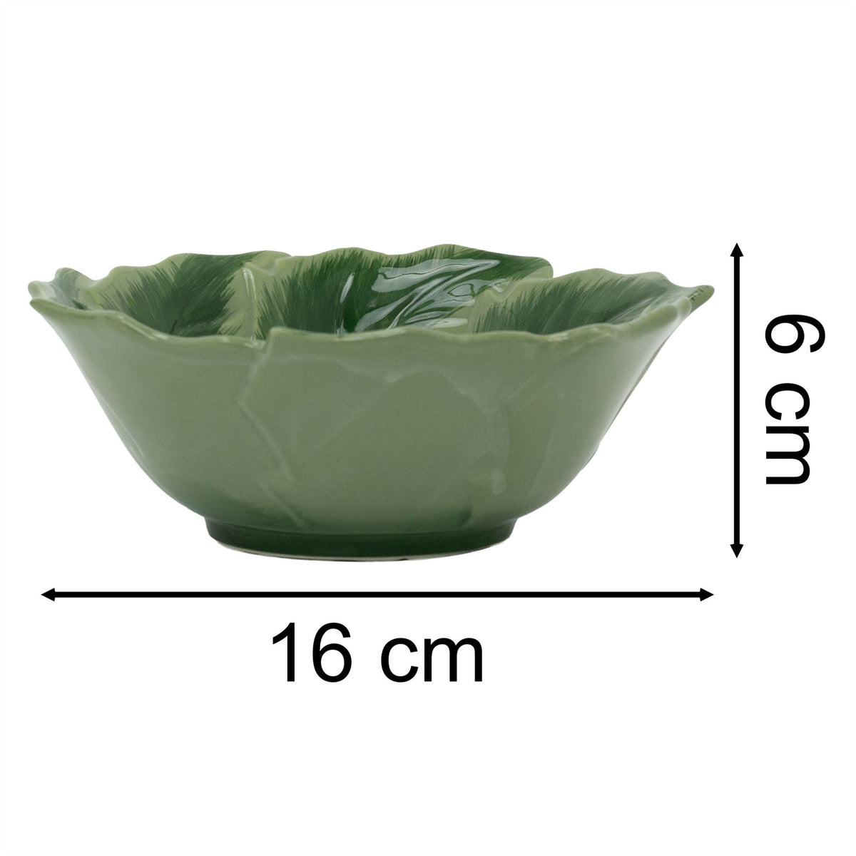 Reactive Glaze Holly Foliage Christmas Bowl | Festive Ceramic Bowl - 220ml Bowl - Tophatter Daily Deals