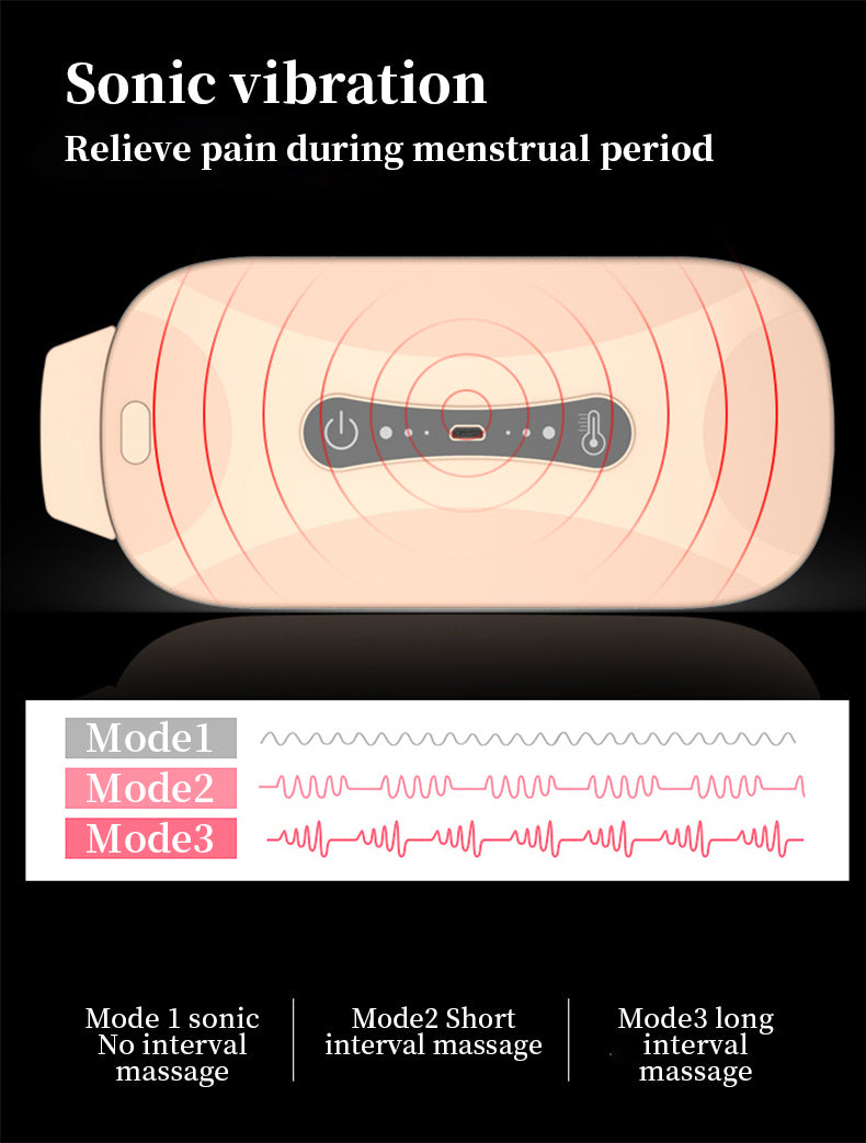 Belt Vibration Relief Electric Moxibustion Warm Belt 0 - Tophatter Daily Deals