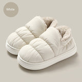 Ankle Wrap Cotton Slippers Women's Winter White 0 - Tophatter Daily Deals