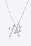 Inlaid Zircon Cross Pendant 925 Sterling Silver Necklace Silver One Size Necklaces - Tophatter Daily Deals