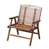Camping Chair with Wooden Frame Furniture > Outdoor > Outdoor Chairs - Tophatter Daily Deals