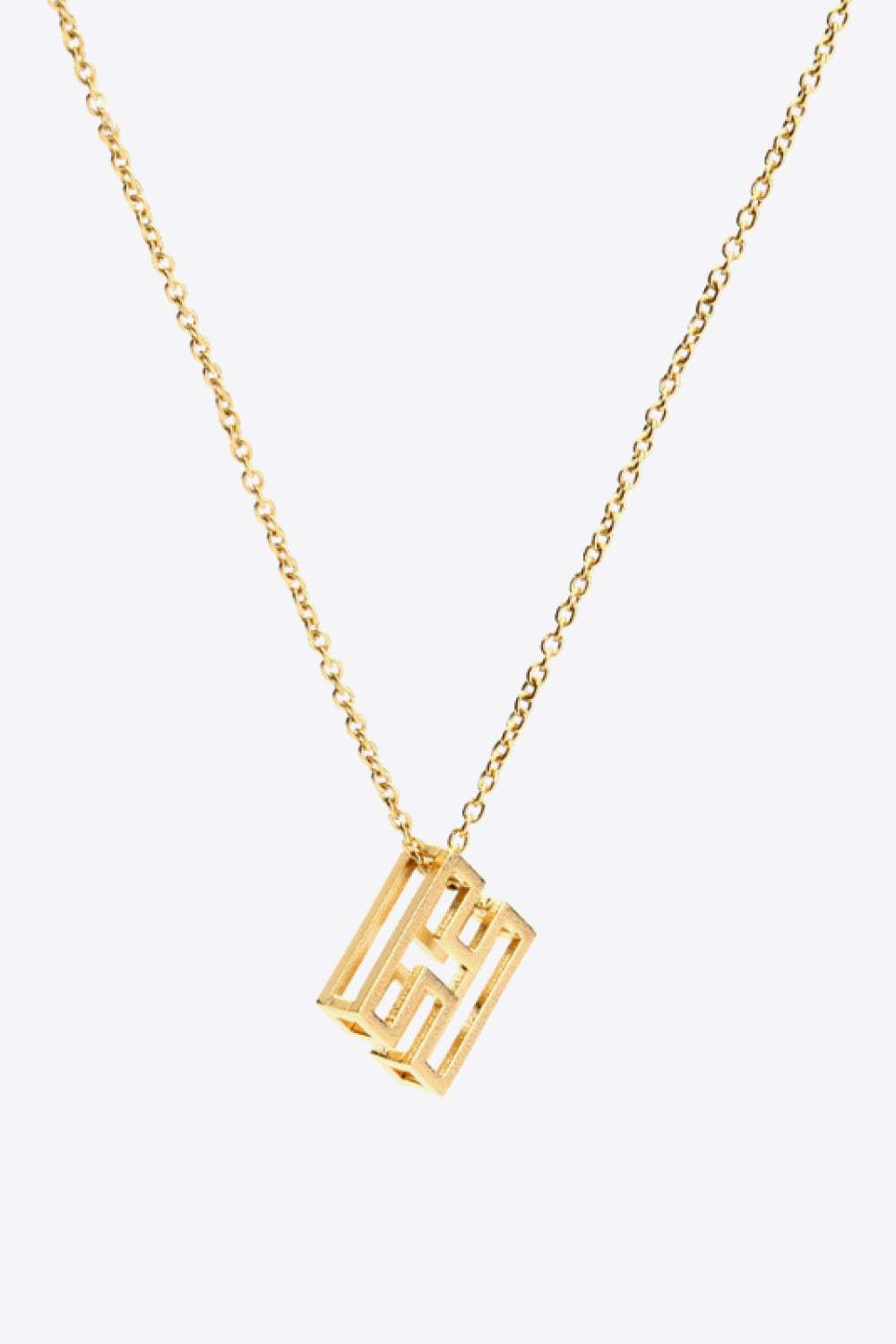 A to J Letter Pendant Nekclace H One Size Necklaces - Tophatter Daily Deals