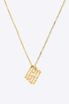 A to J Letter Pendant Nekclace H One Size Necklaces - Tophatter Daily Deals