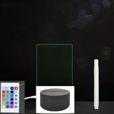 3D Acrylic Board Handwriting Message Board LED Light Style13 Black B 0 - Tophatter Daily Deals