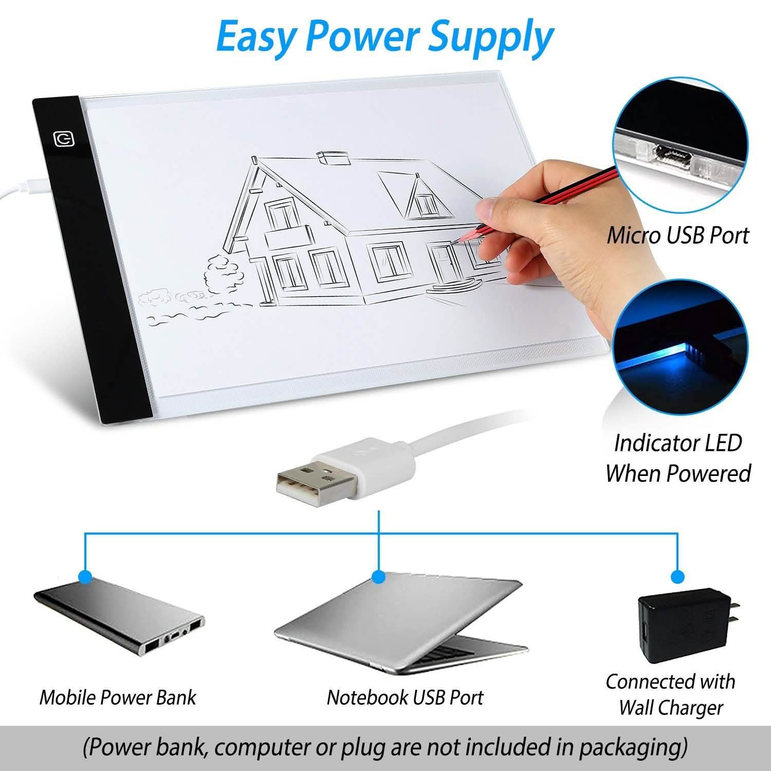 A4 LED Light Box Tracer School, Office & Art Supplies - Tophatter Daily Deals